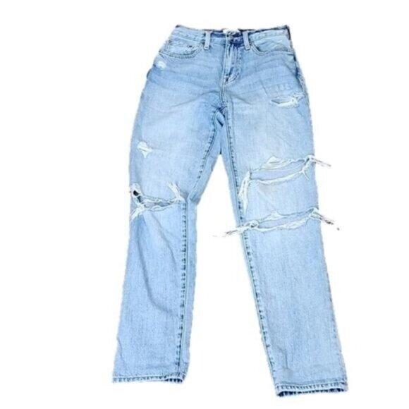 Pistola Jeans Mid-rise Light Wash Distressed Denim Women's 25 - Picture 1 of 8